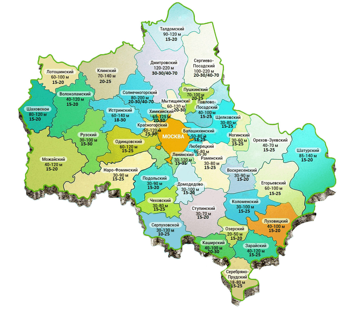 Карта глубин